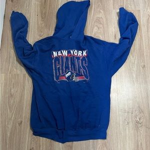 VINTAGE NEW YORK GIANTS HOODIE -blue-L